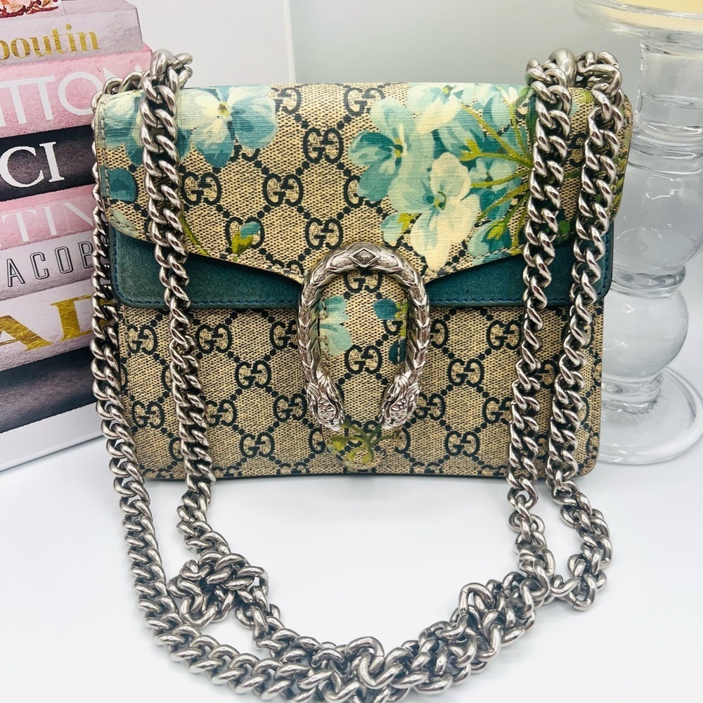 Gucci Dionysus Blue Geranium Flower Bag